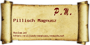 Pillisch Magnusz névjegykártya